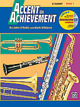 Accent on Achievement, Book 1 Clarinet band method book cover Thumbnail